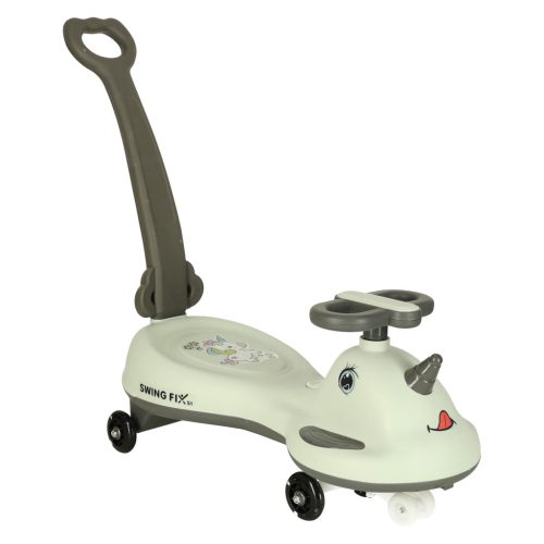 Swing FIX S1 gravitációs roller, bobocar fogantyúval, LED világítással, szürke max 65kg