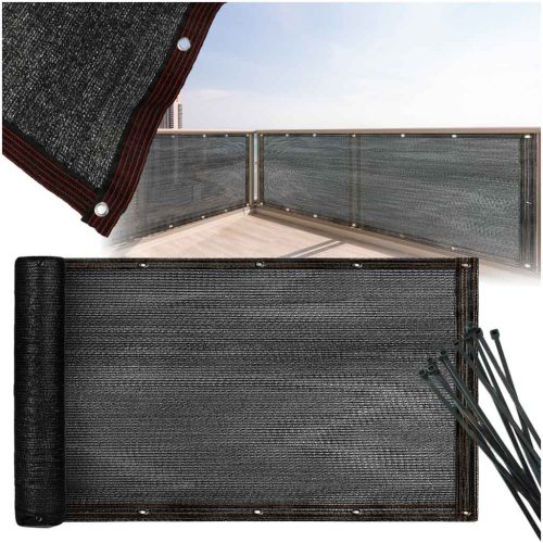 LUARO árnyékoló háló erkélyre teraszra 150g/m2 UV - 105 x700 cm