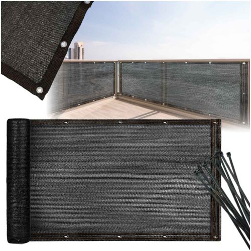 LUARO árnyékoló háló erkélyre teraszra 150g/m2 UV - 105 x700 cm
