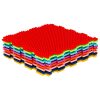 Montessori ortopédiai kirakós puzzle szőnyeg, színes, 8 db