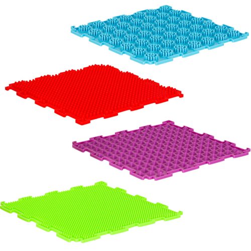 Montessori ortopédiai kirakós puzzle szőnyeg, színes, 8 db