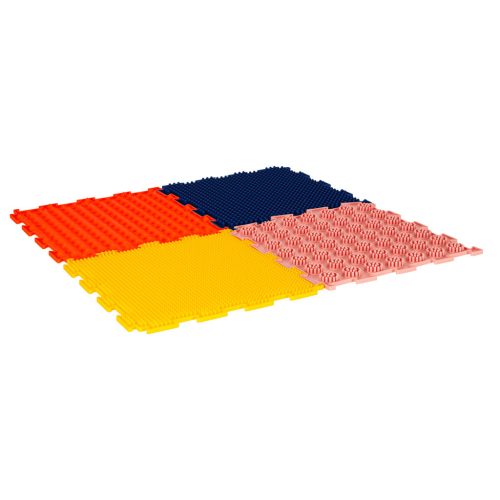 Montessori ortopédiai kirakós puzzle szőnyeg, színes, 8 db