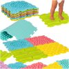 Érzékszőnyeg montessori lábmasszázs puzzle 8 darab pasztell színű