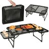 LUARO turistaasztal kemping vendéglátás összecsukható asztal 87 x 60 x 40 x 27 cm