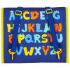 Érzékszervi manipulációs tábla montessori hátizsák tok kék