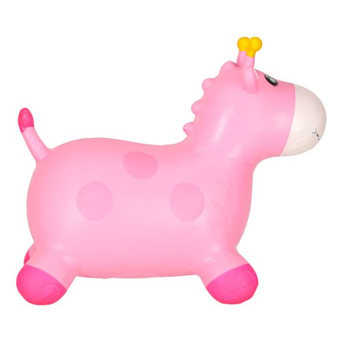 Ráülős gyerek gumi ugráló, pumpával, Zsiráf
