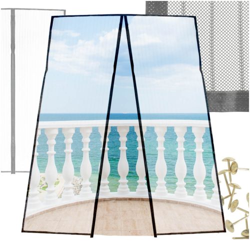 LUARO mágneses háló ajtókhoz erős szúnyogháló 100x210cm