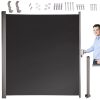 LUARO behúzható árnyékoló 180 x 400 cm szürke, oldalsó terasz napellenző