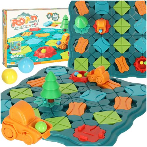 Puzzle társasjáték labirintus akadálypálya 28 darab