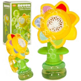   Automata Virág Buborékfújó Gép Fényekkel és Zenével – 21 cm