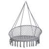 Gólyafészek hinta háttámlával kerti hinta párnával - 120x140x140 XXL szürke