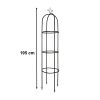Kerti pergola oszlop, növényfuttató állvány fém 195 cm