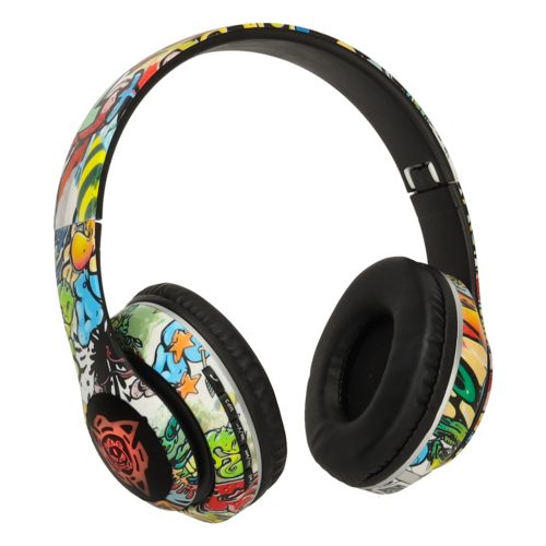 Bluetooth Vezeték nélküli fülhallgató graffiti mintával P35