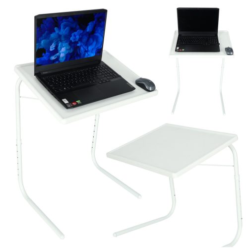 Univerzáls összecsukható Laptop asztal 52 x 40 cm, fehér