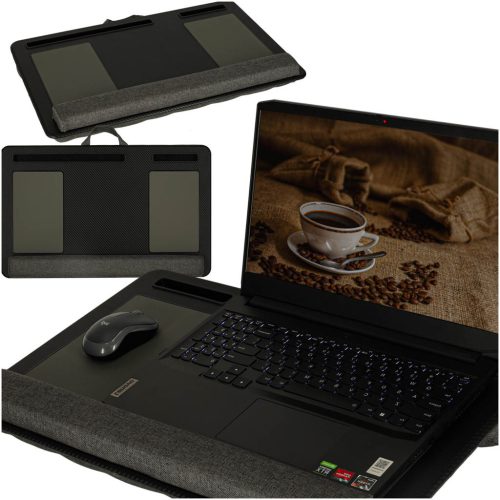 Csúszásmentes Laptop asztali pad, fekete