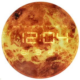 Mars bolygó narancssárga falióra 32cM
