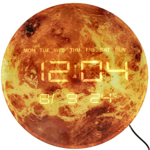 Mars bolygó narancssárga falióra 32cM