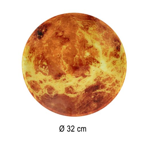 Mars bolygó narancssárga falióra 32cM