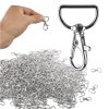 Fém karabiner készlet 500 db, 3.7x2 cm