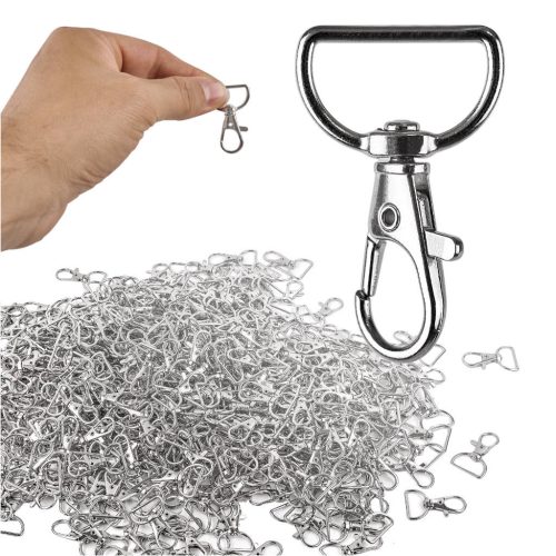 Fém karabiner készlet 500 db, 3.7x2 cm