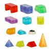 3D építő mágneses téglák LED világító 64 darab