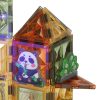 3D építő mágneses szett világítással - állatpark 90 db