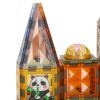 3D mágneses építőkockák világító állatpark 124 darabos készlet