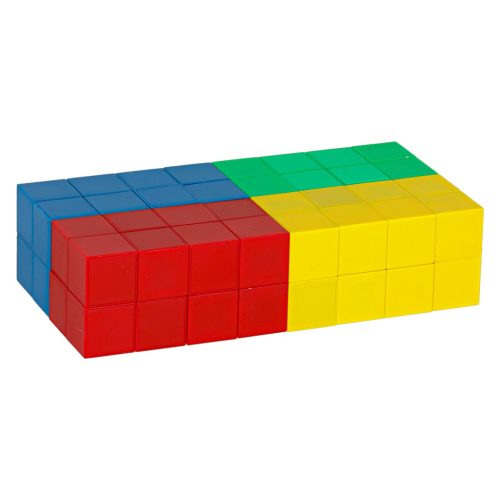 Oktatási mágneses építőkockák 64 darabos készlet