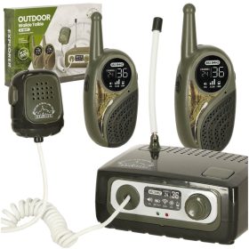 Walkie Talkie készlet PBX-szel gyerekeknek, khaki színben