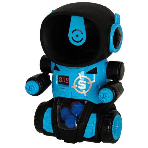 Éhes robot célba lövő ügyességi játék készletpuskával és golyókkal