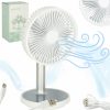 Asztali ventilátor USB, fehér