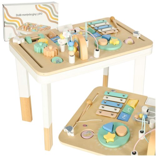  Lulilo montessori matató, fejlesztő asztal, bézs