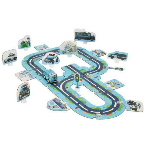 DIY Rendőrségi autó pálya puzzle 47 db