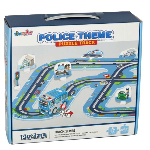 DIY Rendőrségi autó pálya puzzle 47 db