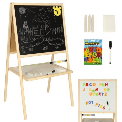 Összecsukható Krétatábla mágneses betűkkel 37x48x90 