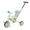 TRIKE FIX V4 tricikli gyerekeknek árnyékoló tetővel, tolókarral, kék-szürk