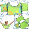 AQUASTAR Zöld úszó mellény ujjakkal
