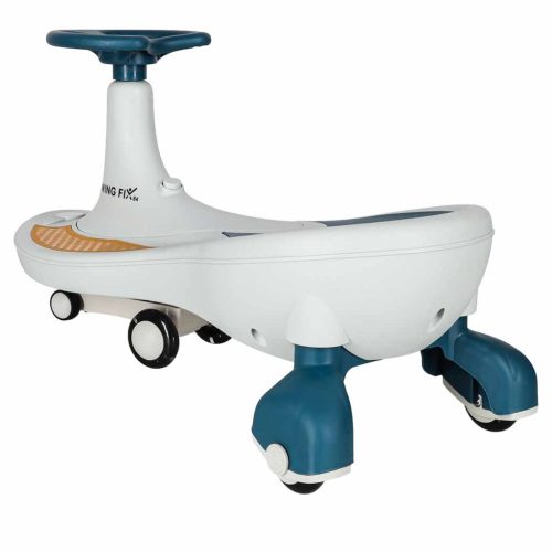 Gravitációs Bobocar LED kerekekkel, zenével 76cm kék és fehér max 120kg