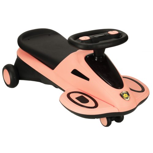 Gravitációs Bobocar világító LED kerekek, 74cm rózsaszín/fekete, max 100kg