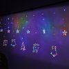 LED rénszarvas függönylámpák 2.5m 138LED több színben