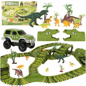 Versenypálya dinoszauruszok autók 240 elem