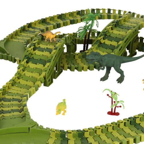 Versenypálya dinoszauruszok autók 240 elem