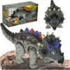 Távirányítású dinoszaurusz RC Triceratops sétál, világít, üvölt