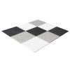 Habszivacs puzzle gyermek szőnyeg 180x180cm 9 darab szürke-krém 