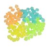 54 darabos versenypálya összeszerelhető autóval, fluoreszkál