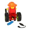 RC távirányítós traktor ugrál,  táncol - piros