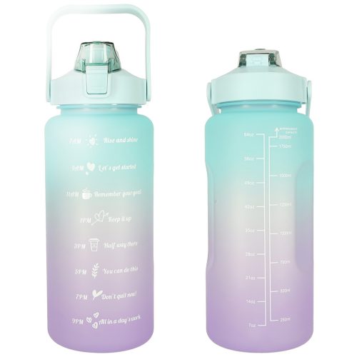 Vizes palack kulacs hidratáltság jelzővel, 2000ml