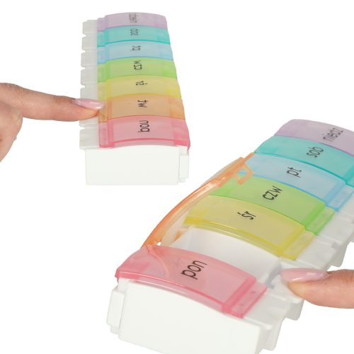 Heti tablettaszervező tartály 7 napos