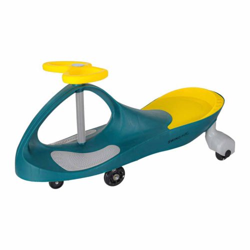 Gravitációs Bobocar LED kerekekkel zöld, sárga