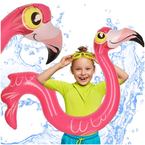 Felfújható medence nudli úszó flamingó 131cm